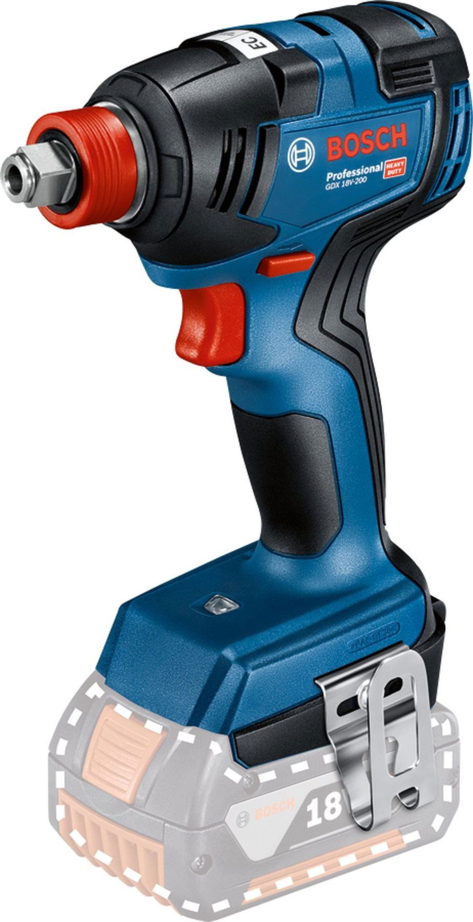 Rázový utahovák Bosch GDX 18V-200 Professional (bez aku) 0.601.9J2.204