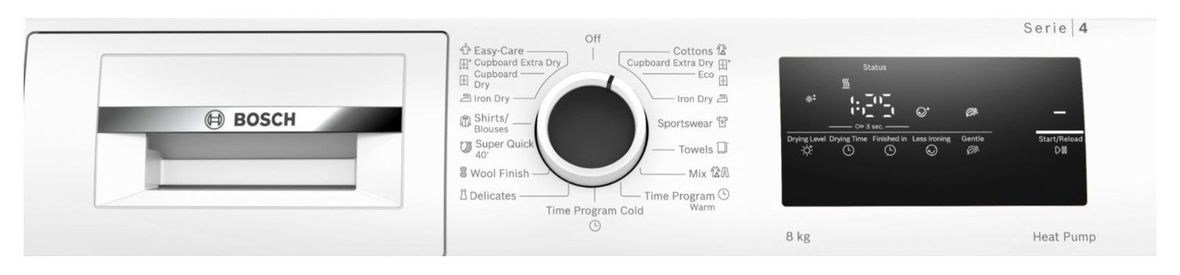 BOSCH WTH83256BY Serie 4 szárítógép