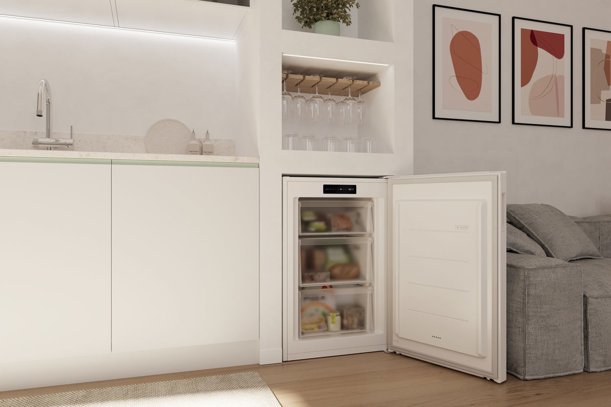 Šuplíkový mrazák CANDY CNUQ4L58DW Citi Mini Freezer 300