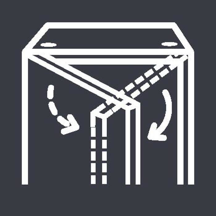 Šuplíkový mrazák CANDY CNUQ2L513EW UP FREEZER 300