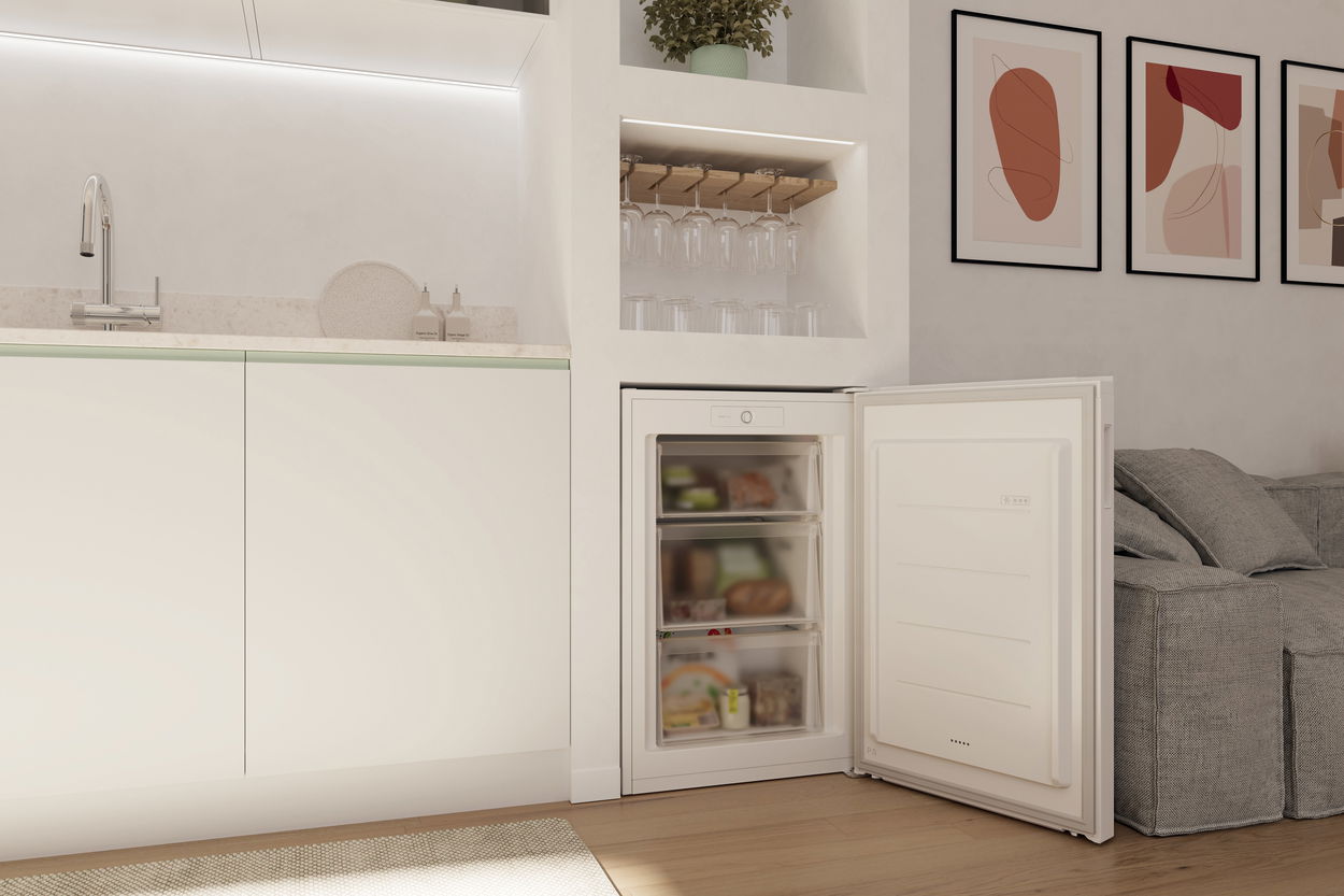 Šuplíkový mrazák CANDY CNUQ2L58EW Citi Mini Freezer 300