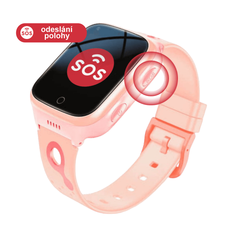Chytré hodinky CARNEO GuardKid+ 4G ULTRA pink
