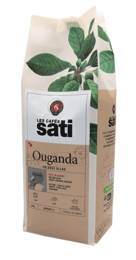Café Sati Ouganda Colobus Blend coffee beans, 500g