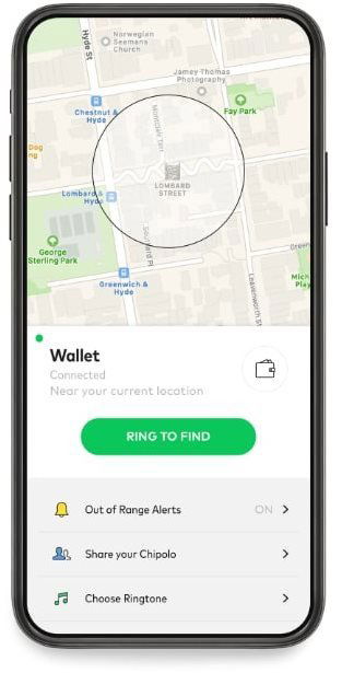 Bluetooth lokalizační čip Chipolo CARD