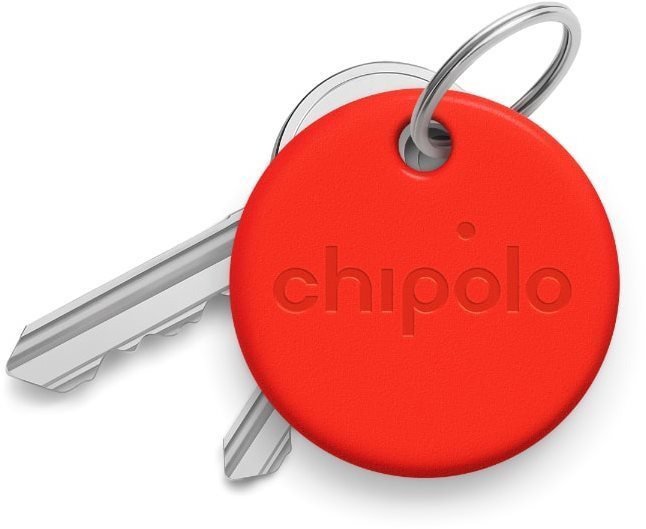 Bluetooth lokalizační čip CHIPOLO ONE – smart lokátor na klíče, červený
