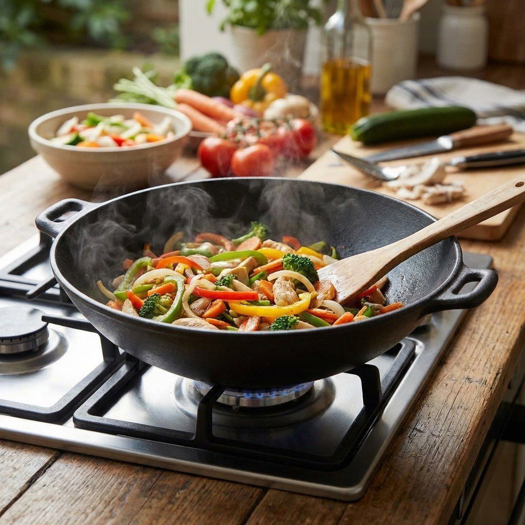 Frying pan CATTARA Grilling pan WOK LITINA 31cm