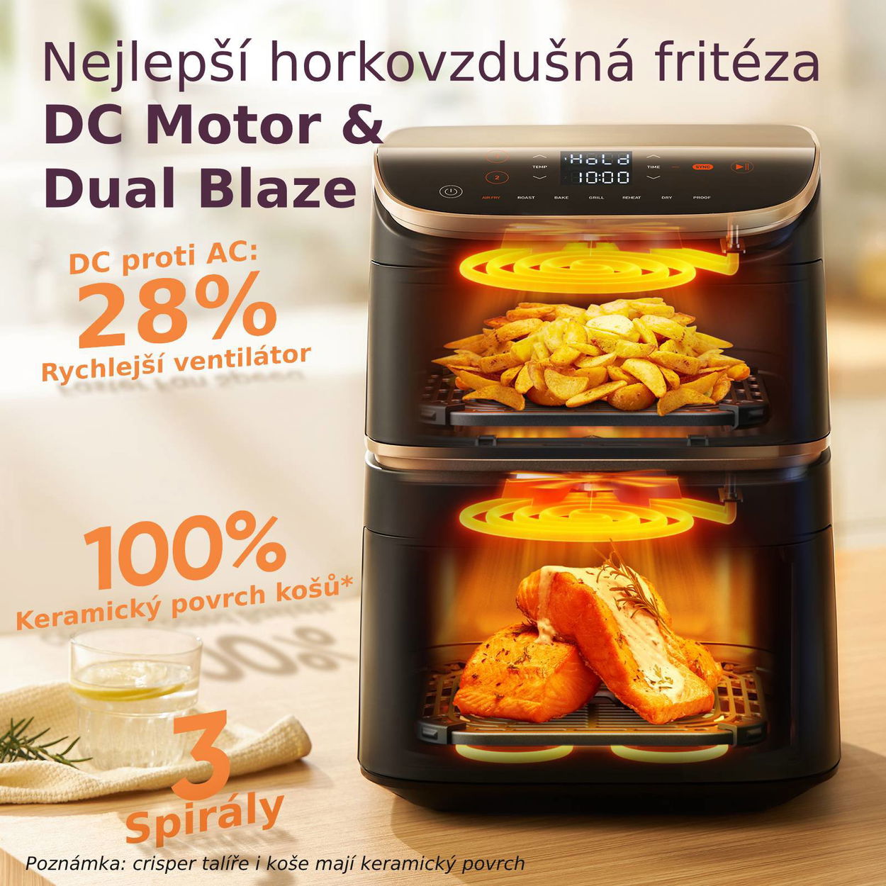 Horkovzdušná fritéza Cosori Turbo Tower Pro