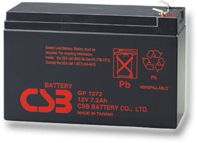 Batterie für Notstromversorgung CSB GP1272 F2, 12V, 7,2Ah