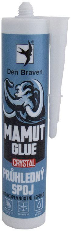 Lepidlo Den Braven MAMUT GLUE Crystal, 290ml - transparentní