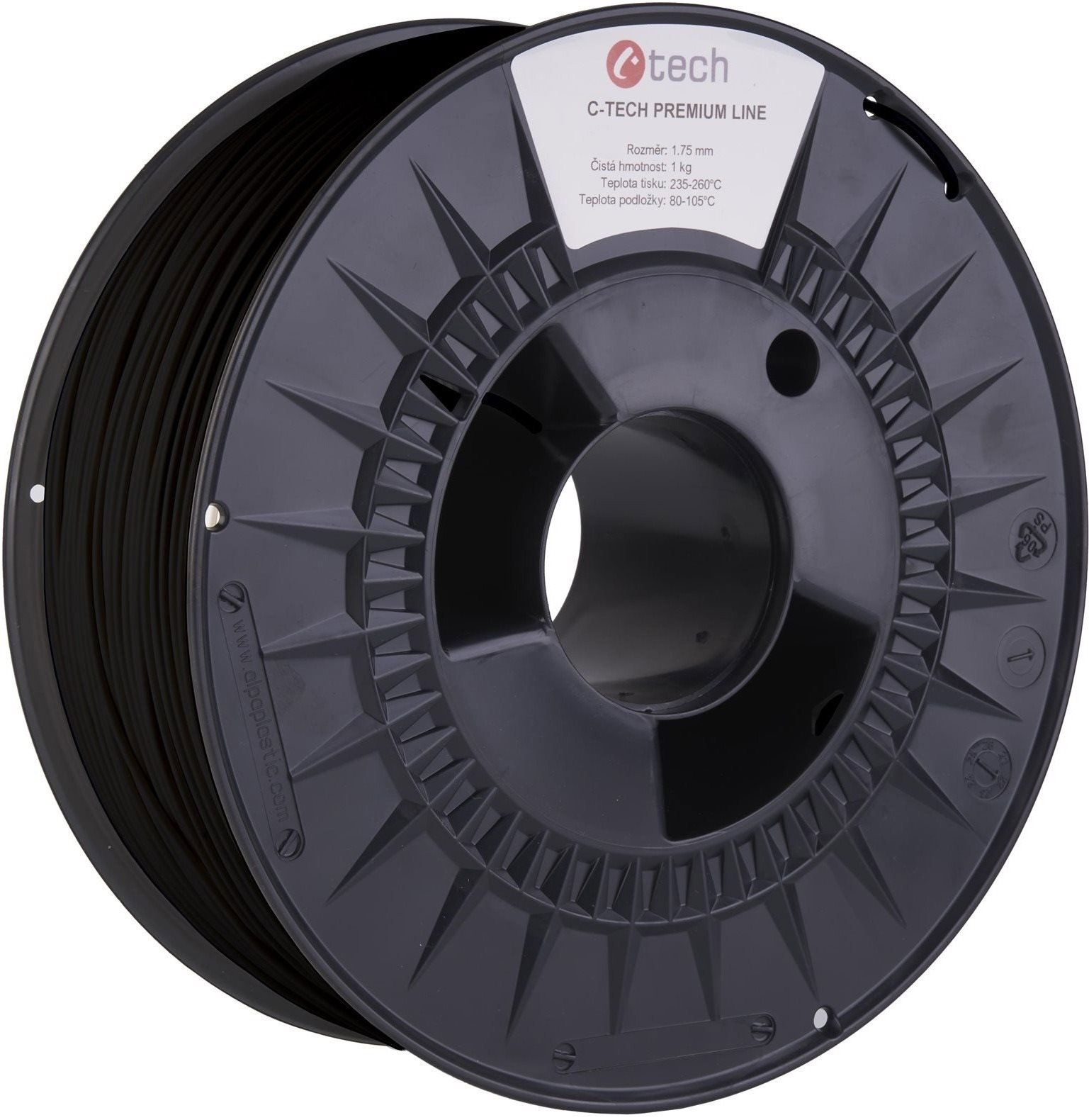 Filament C-TECH filament PREMIUM LINE PA6 dopravní černá RAL9017
