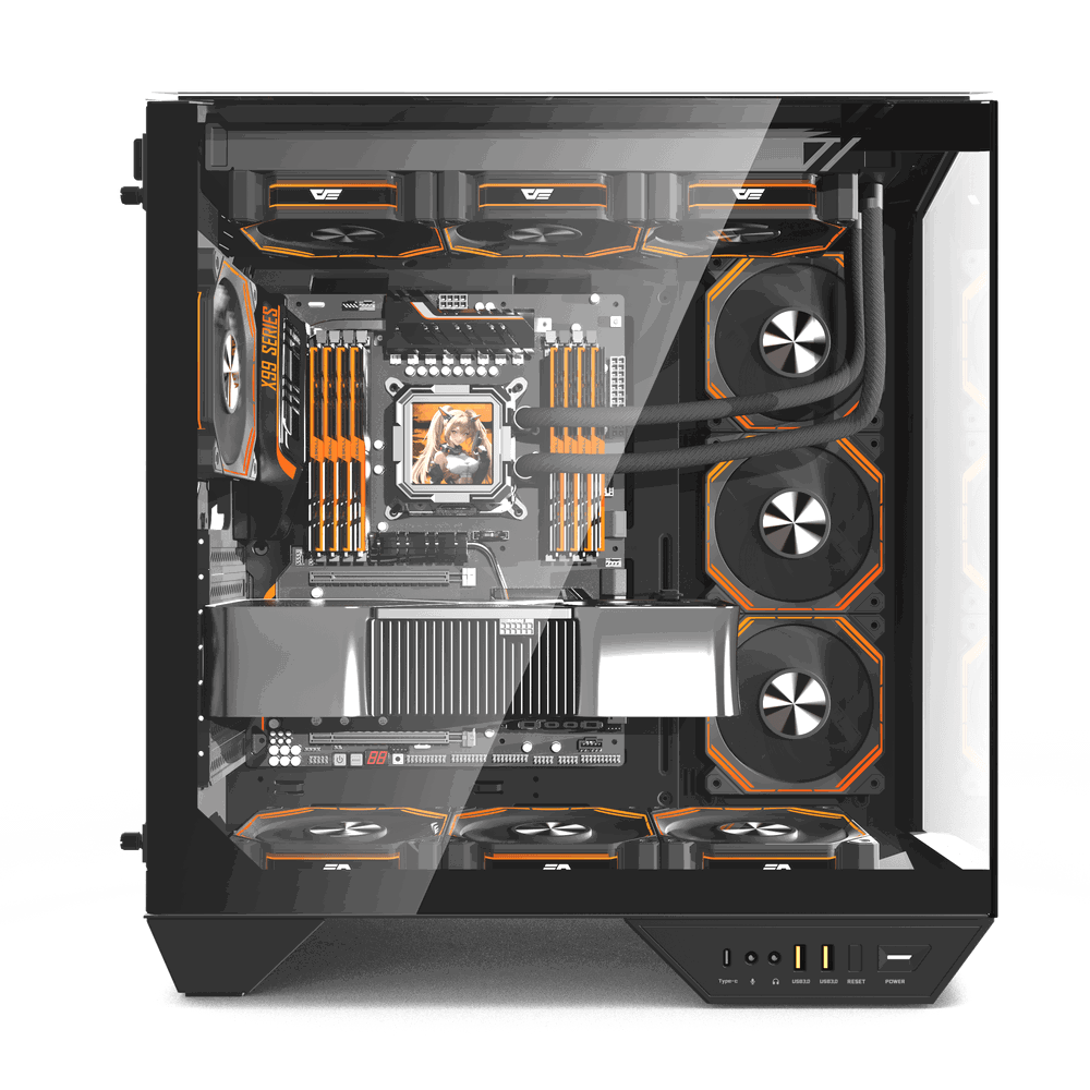 Computergehäuse darkFlash DY470 Schwarz