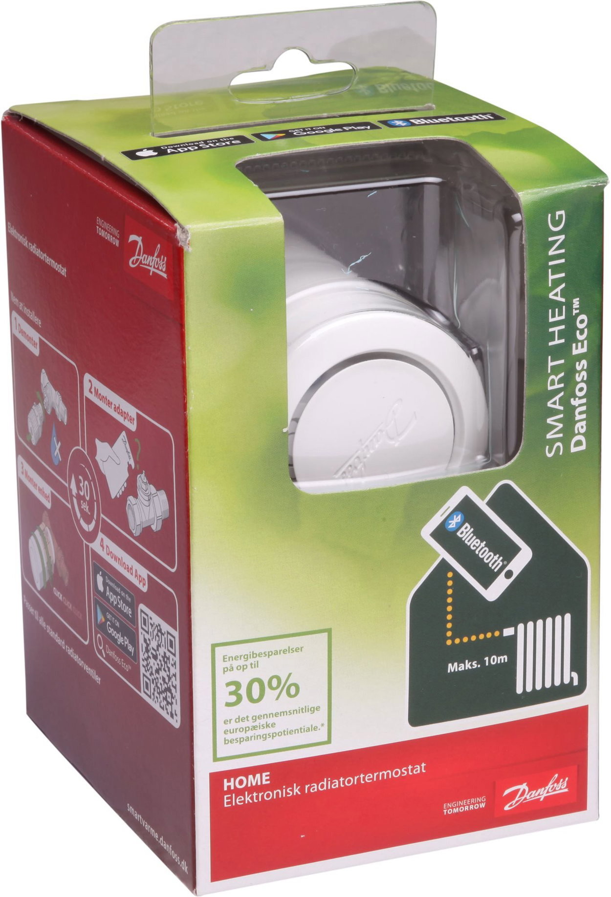 Thermostatic head Danfoss Eco BT white