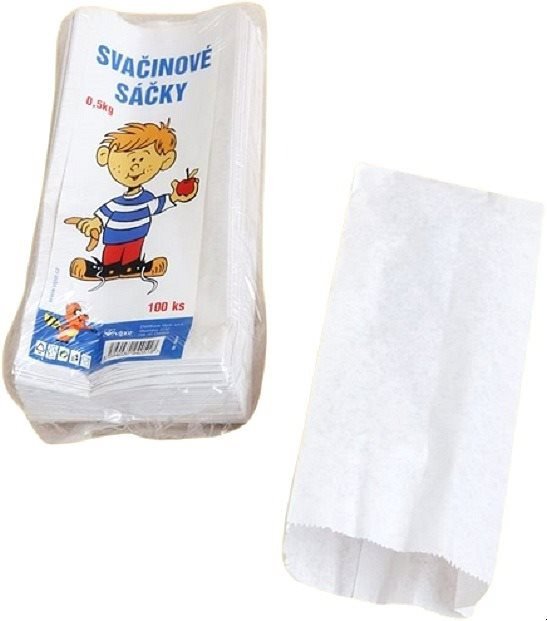 VIPOR Paper Snack Bags 0.5 kg, 100 pcs