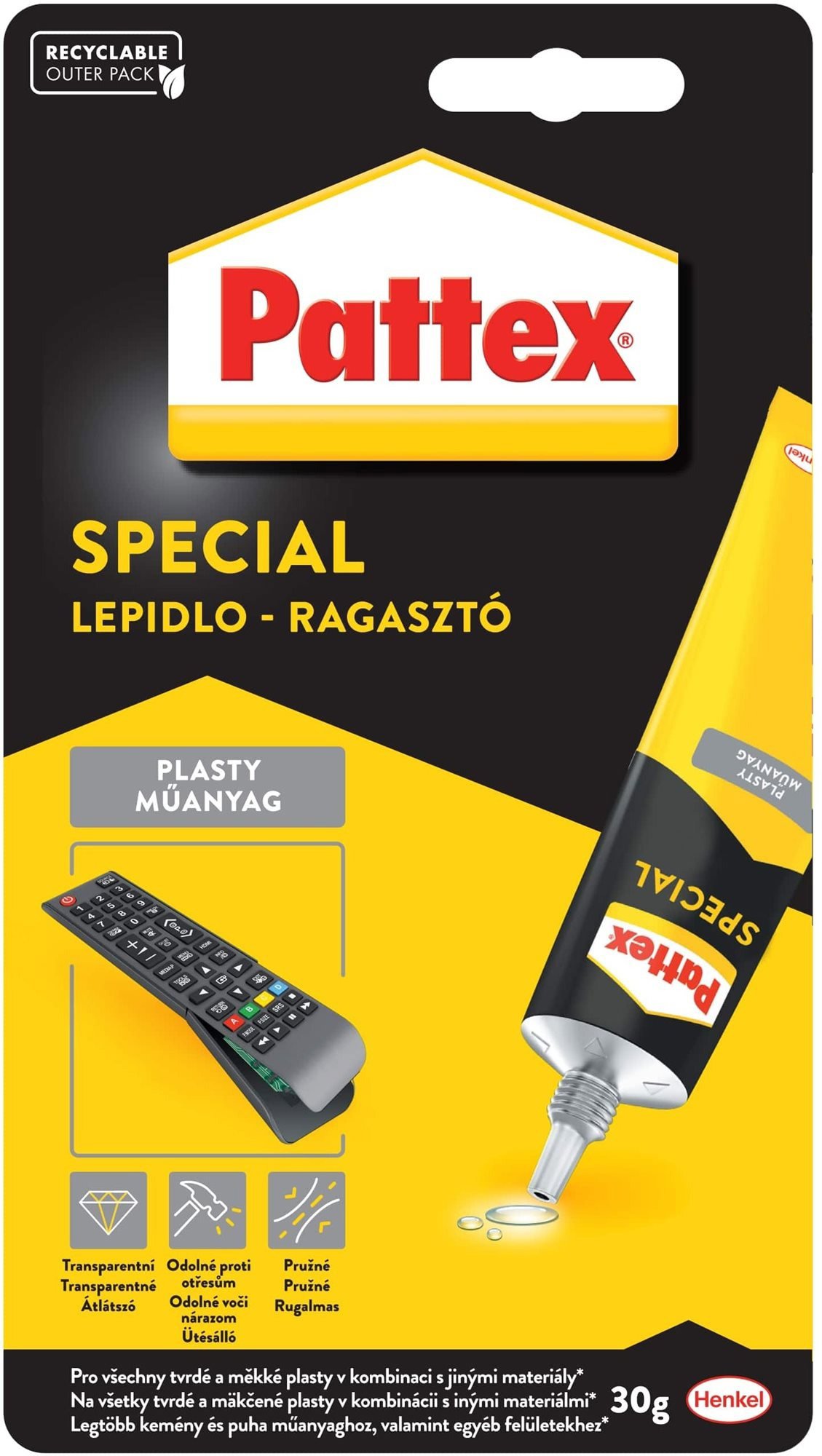 PATTEX Repair Special Plasty Adhesive, Polyurethane Adhesive 30g