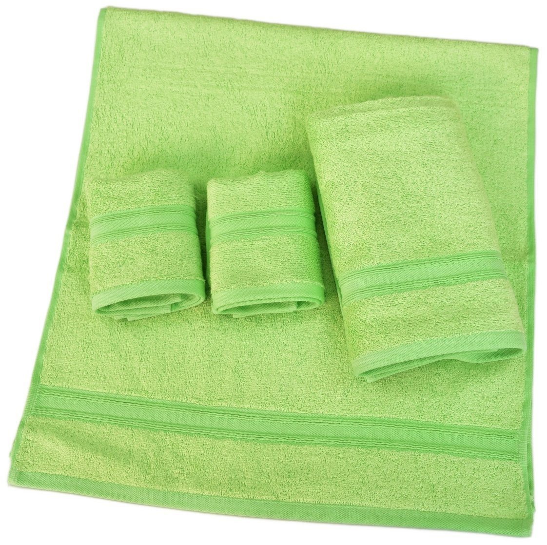 Towel set DOMMIO Bamboo towel set 2 pcs 30 × 50 cm, 2 pcs 50 × 100 cm green