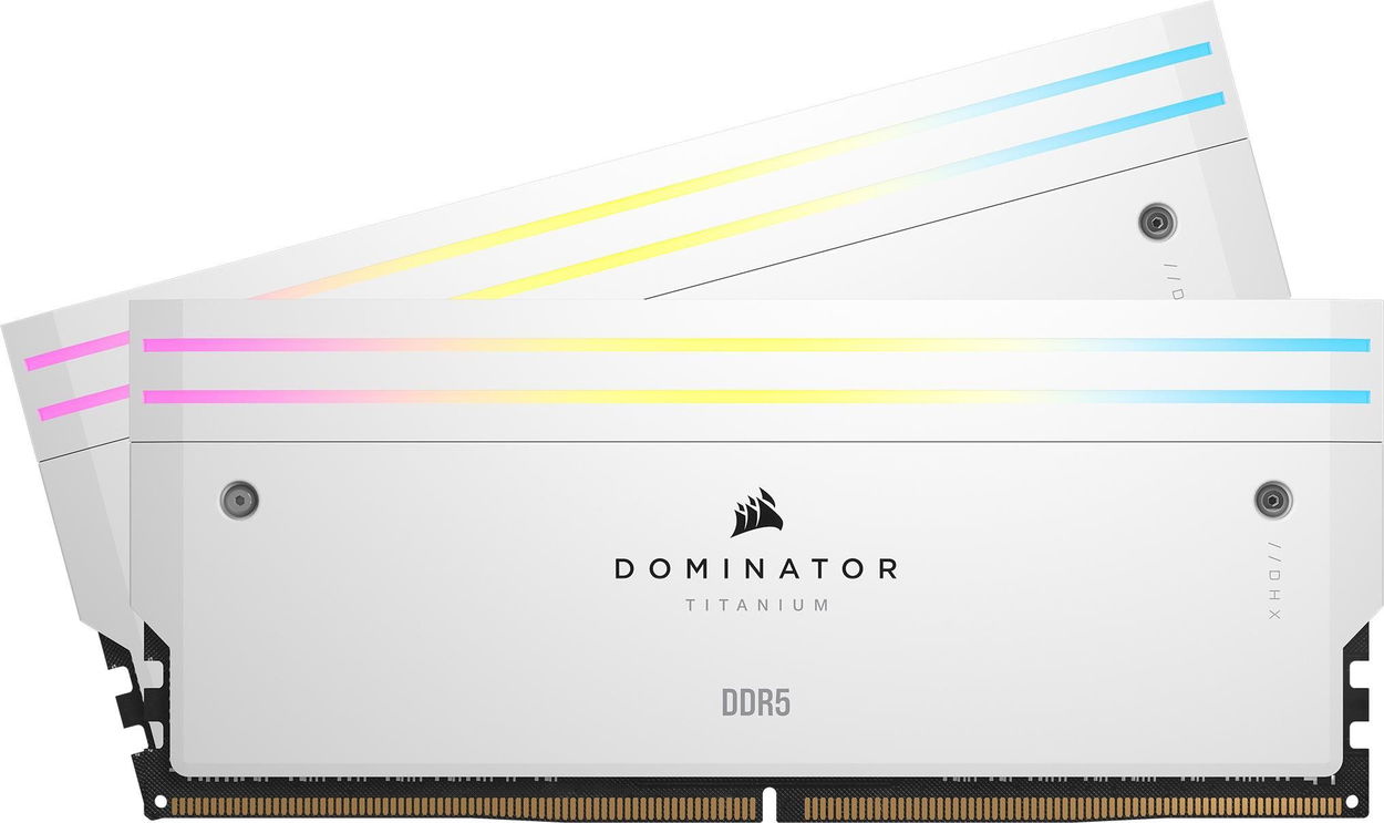 Operační paměť Corsair 96GB KIT DDR5 6600MT/s CL32 Dominator Titanium White XMP