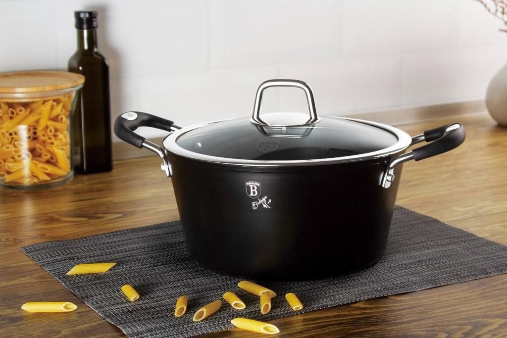 Casserole BERLINGERHAUS Casserole with lid with titanium coating Black Professional Line 20cm