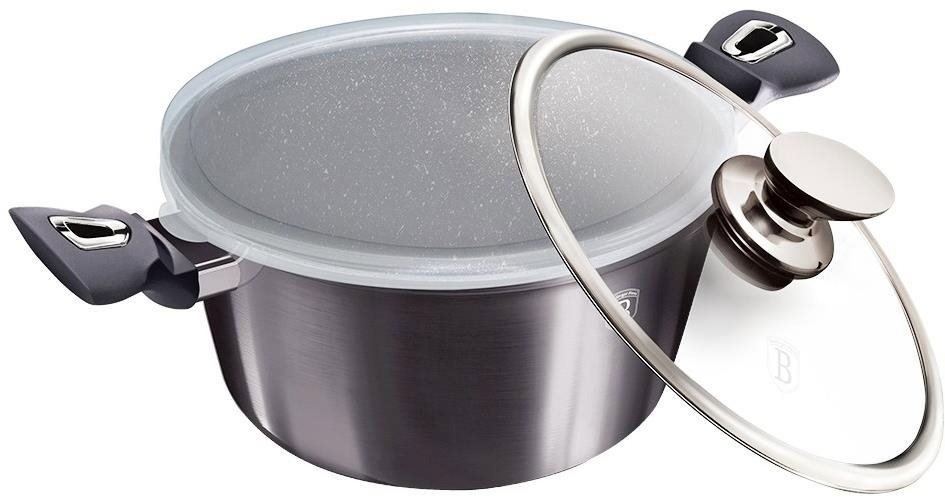 Casserole BERLINGERHAUS Casserole with lid with marble surface Carbon PRO Line 28cm