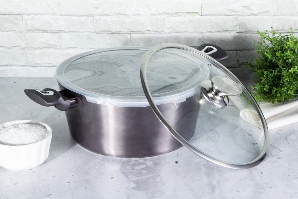 Casserole BERLINGERHAUS Casserole with lid with marble surface Carbon PRO Line 30cm