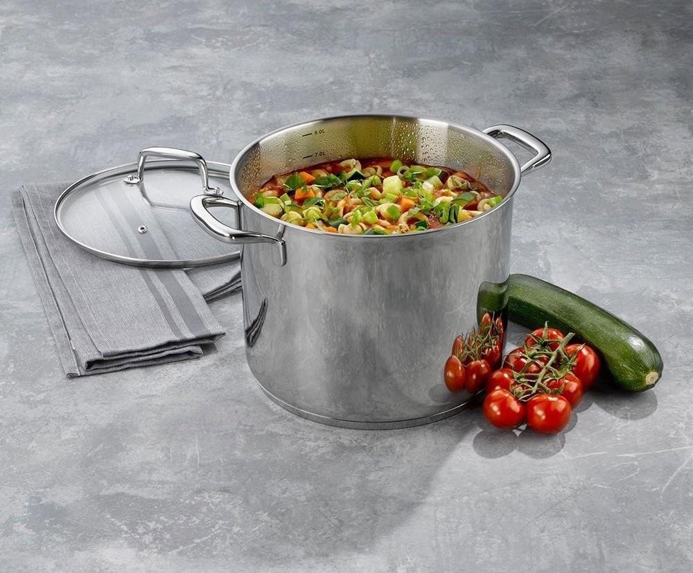 KELA 18/10 stainless steel FLAVORIA pot with lid 8L