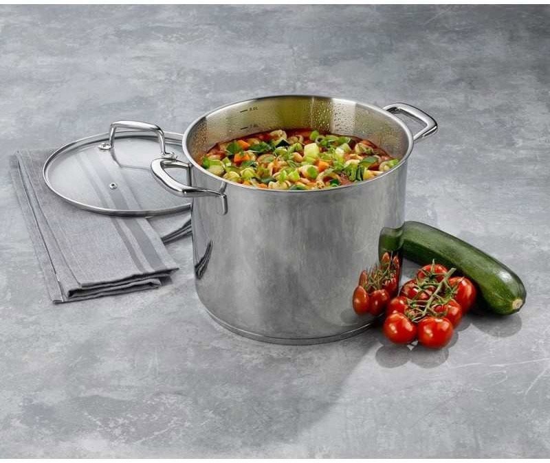 Pot KELA Pot with lid stainless steel 18/10 FLAVORIA 12.2 l