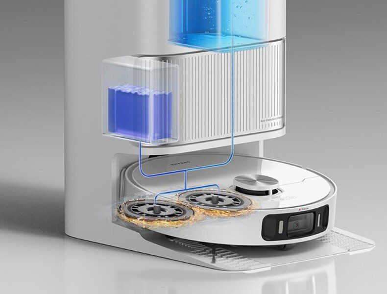 Dreame L40 Ultra AE Black – automatikus tisztítószer-adagolás