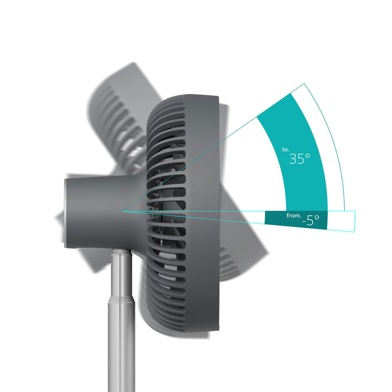 Duux DXCF90 Rize Flex gray ventilátor