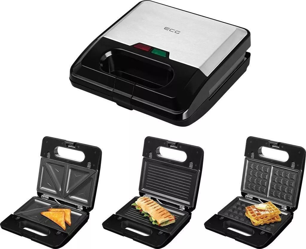 Toustovač ECG S 3173 3in1 Triangle
