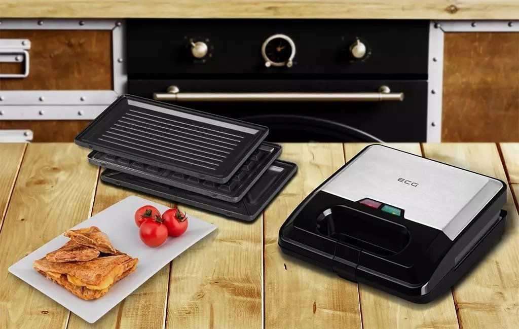 Toustovač ECG S 3173 3in1 Triangle