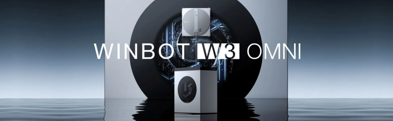 Robotický čistič okien ECOVACS WINBOT W3 Omni Silver