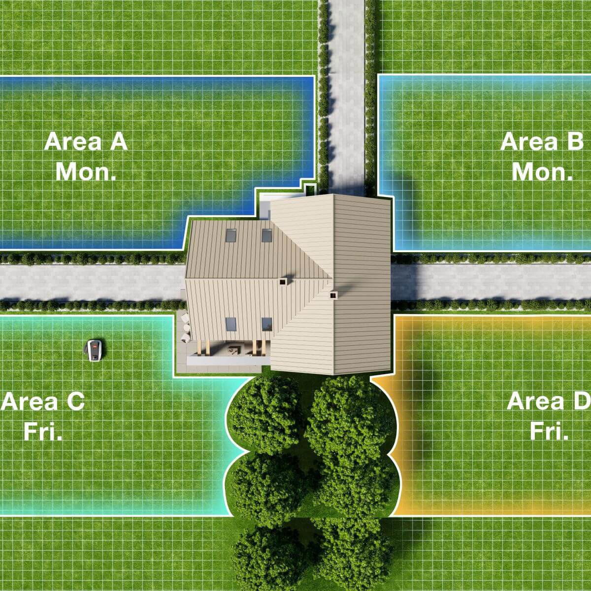 Robotická sekačka ECOVACS Goat O1200 LiDAR PRO