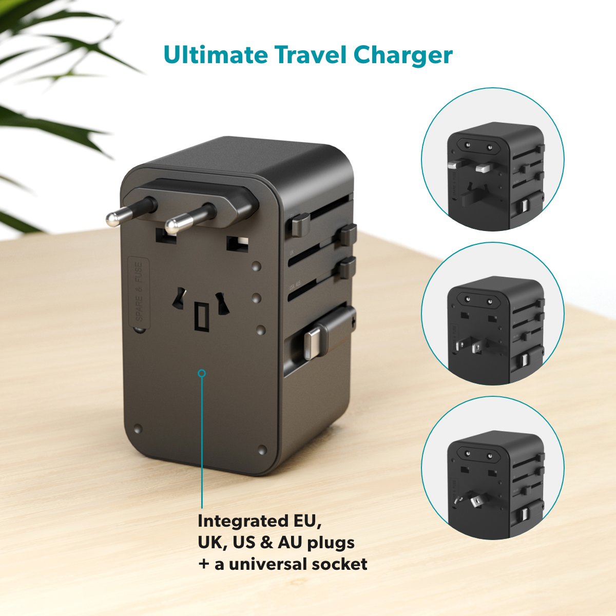 Epico UltraBoost Universal GaN 70W cestovný adaptér EU70