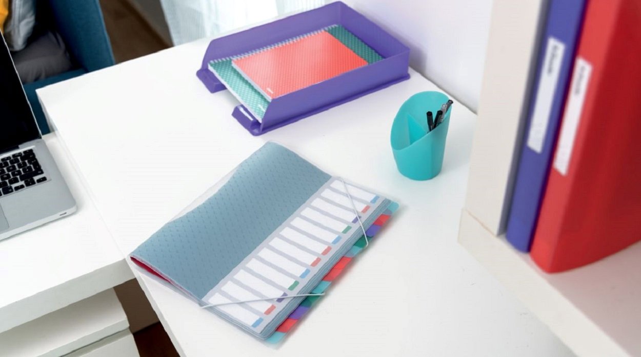 ESSELTE Colour Breeze A4 25mm 2-ring binder, coral