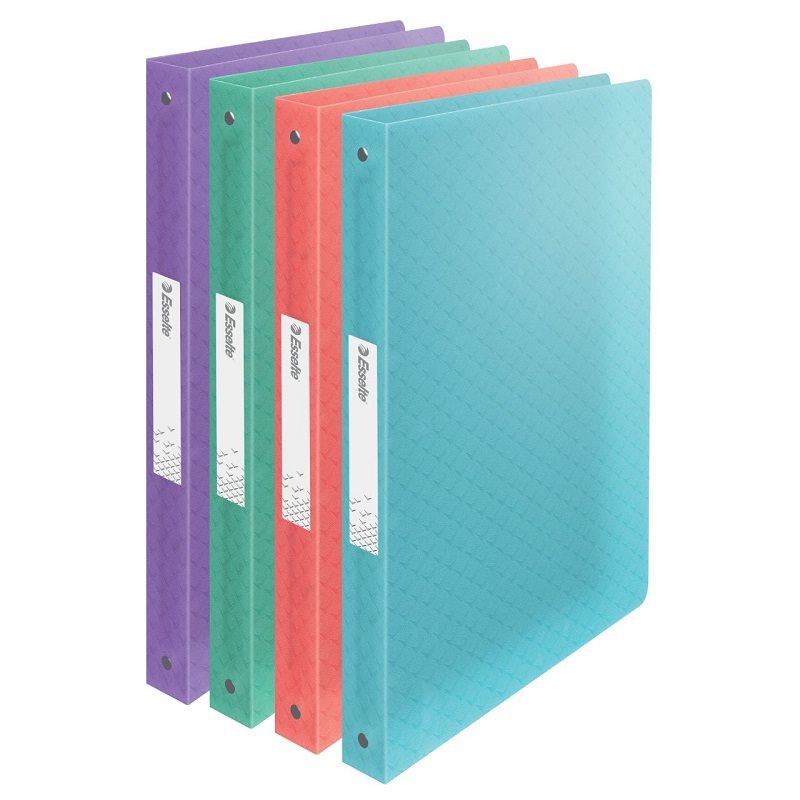 ESSELTE Colour Breeze A4 25mm 2-ring binder, coral