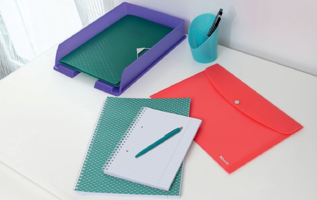 ESSELTE Colour Breeze A4 25mm 2-ring binder, coral