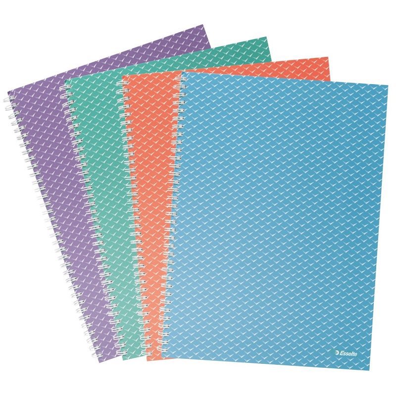 ESSELTE Colour Breeze A4 25mm ring binder, 2-ring, coral