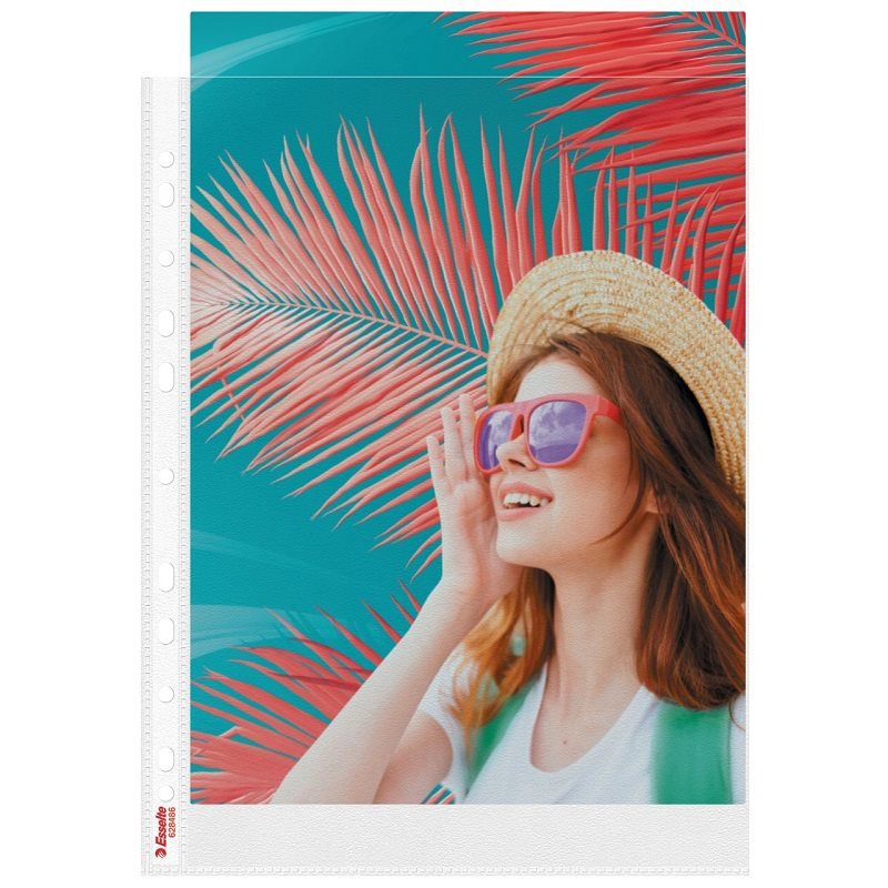 ESSELTE Colour Breeze A4 25mm ring binder, 2-ring, coral