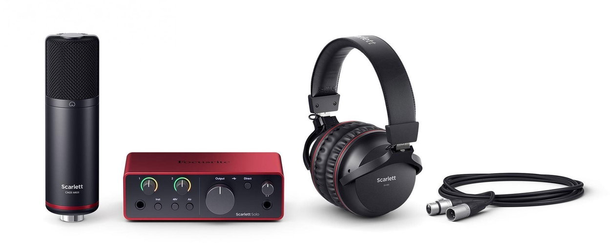 Externá zvuková karta Focusrite Scarlett Solo Studio 4th Gen