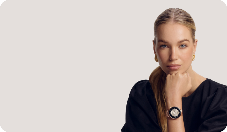 Garett Rose Gold Solid steel smartwatch