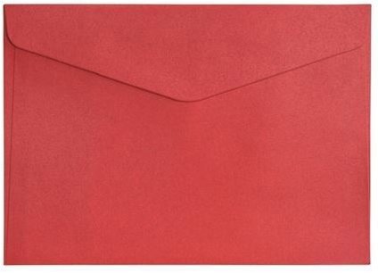 Pénzátadó boríték GALERIA PAPIERU Pearl C5 gyöngyházfényű piros - 10 db-os csomag