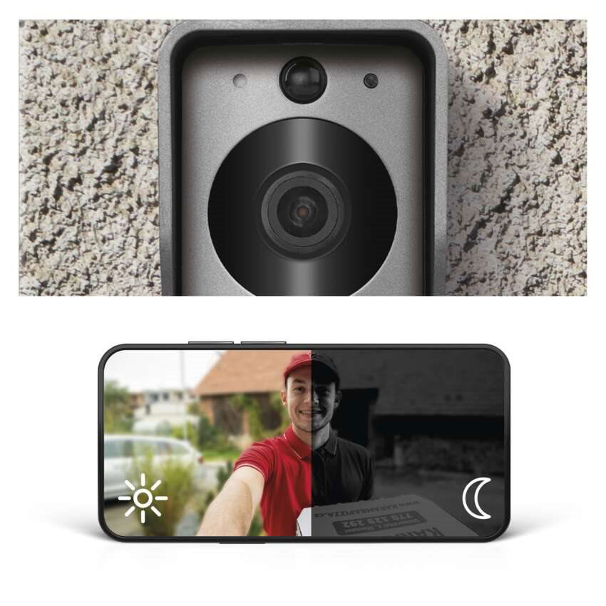 Videozvonek Emos GoSmart Domovní bezdrátový videozvonek IP-09C s wifi