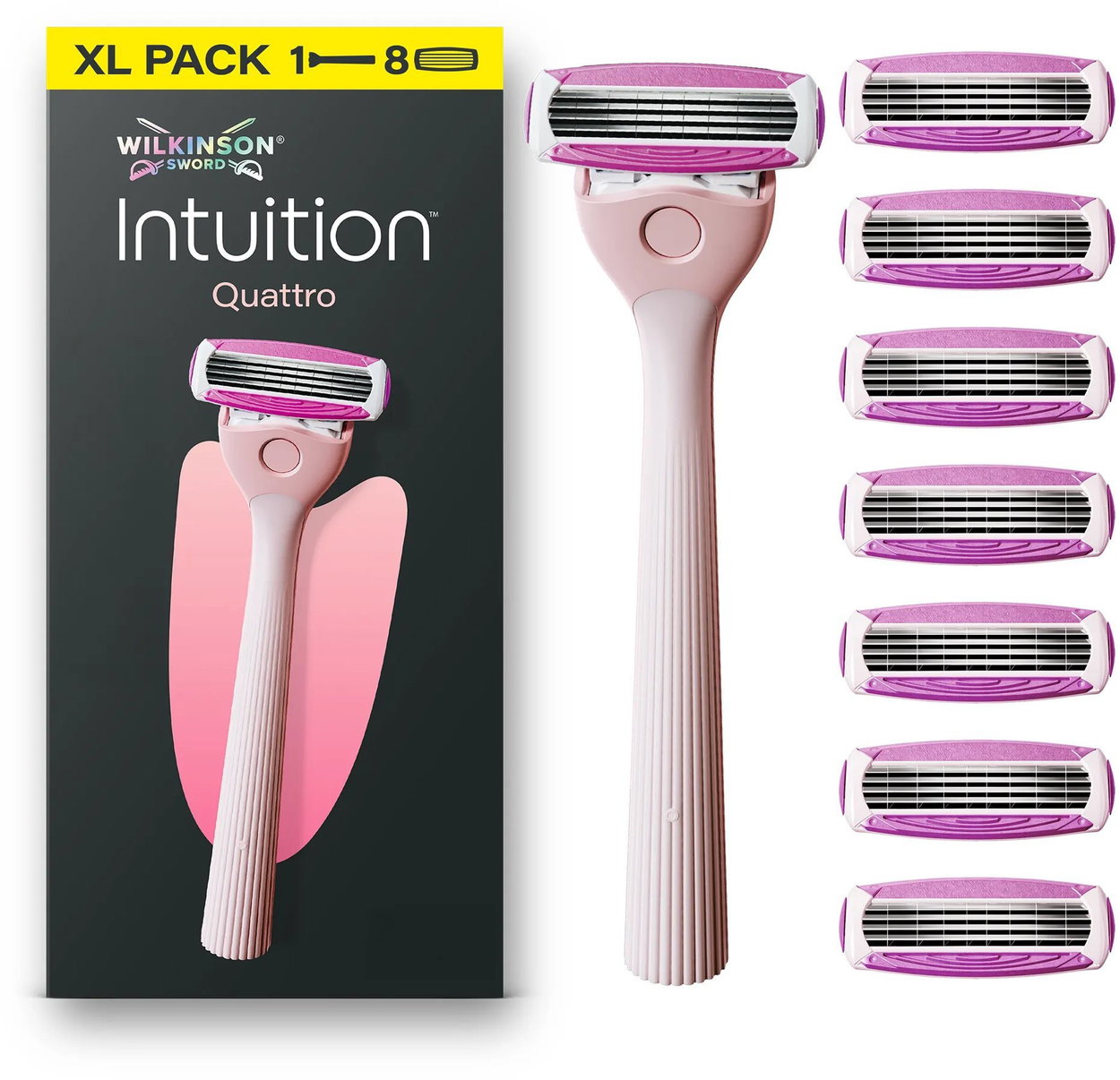 WILKINSON Intuition Quattro XL Pack + 8 pcs Razor