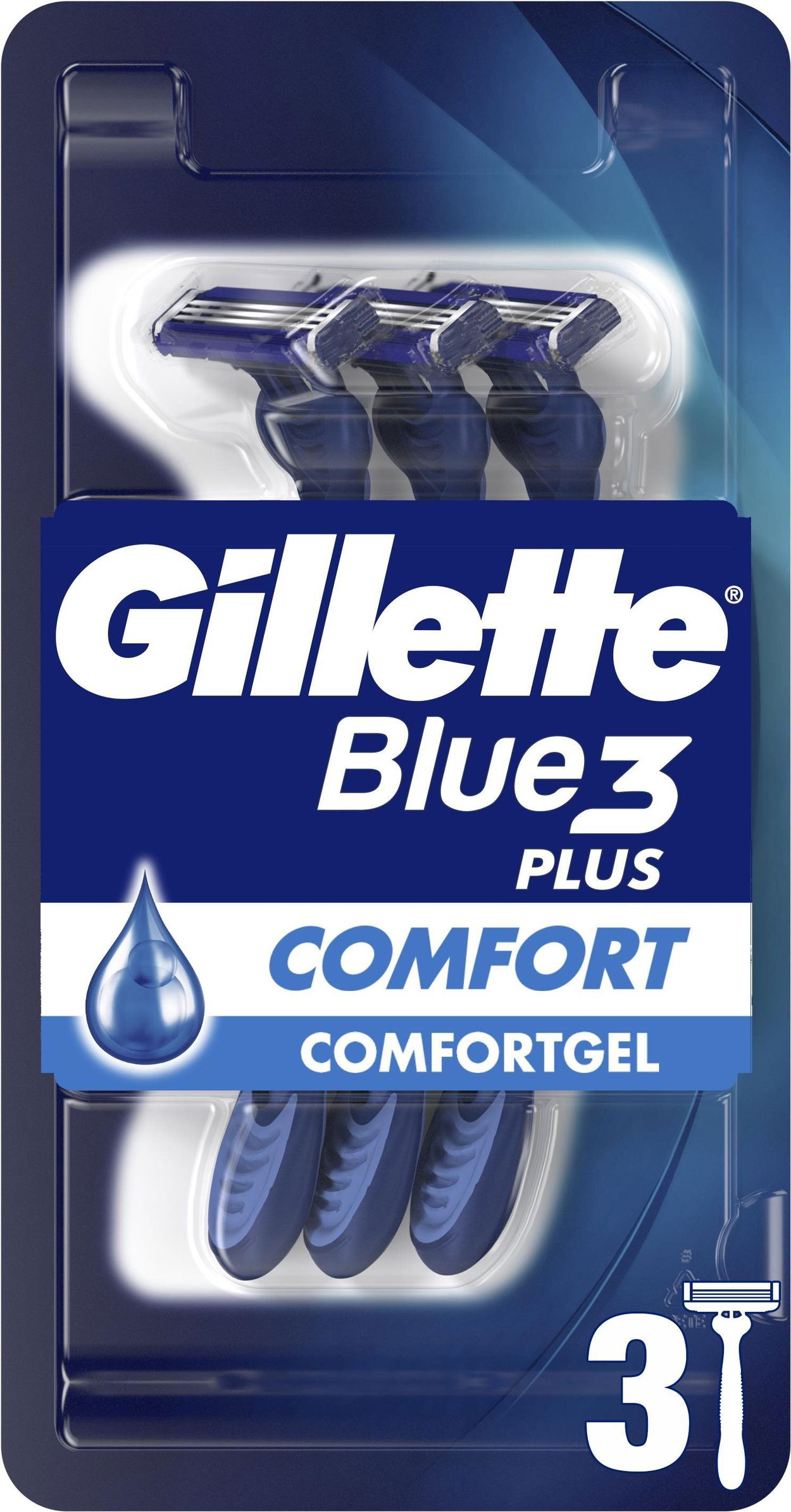 Holítka GILLETTE Blue3 Plus Comfort 3 ks