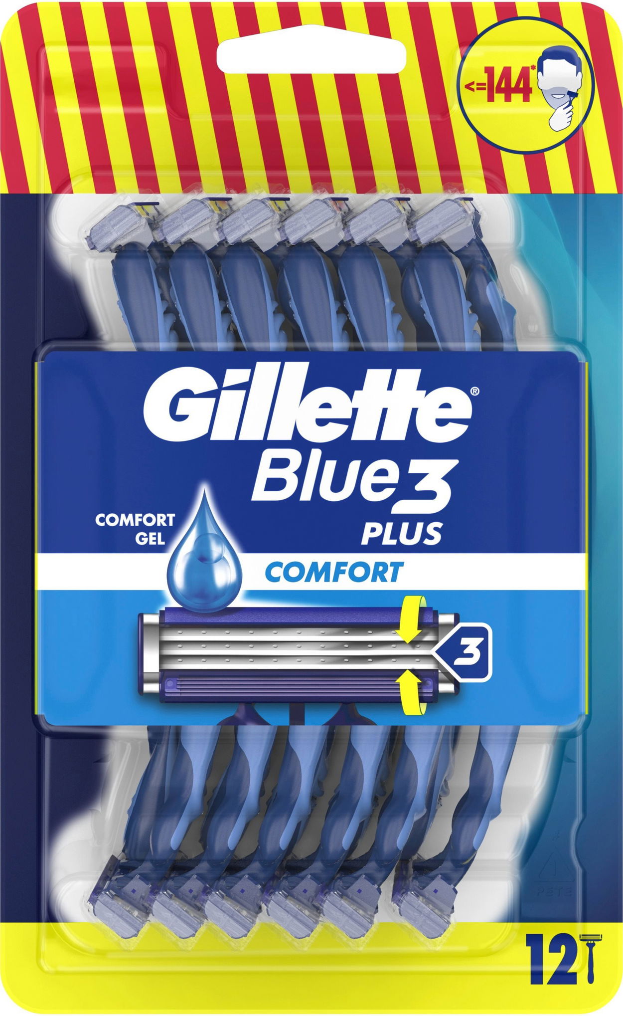 Holítka GILLETTE Blue3 Comfort 12 ks