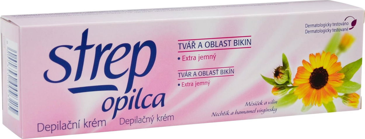 Depilační krém STREP Opilca Krém na obličej a oblast bikin 75 ml
