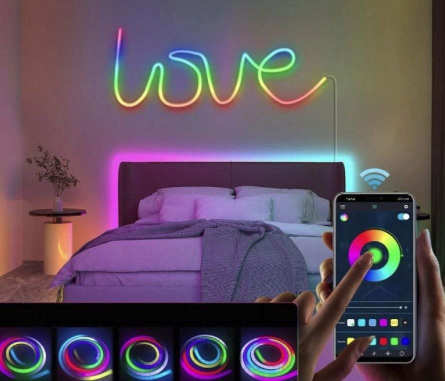 LED pásek BOT Smart LED pásek Neon, RGB, 5 m
