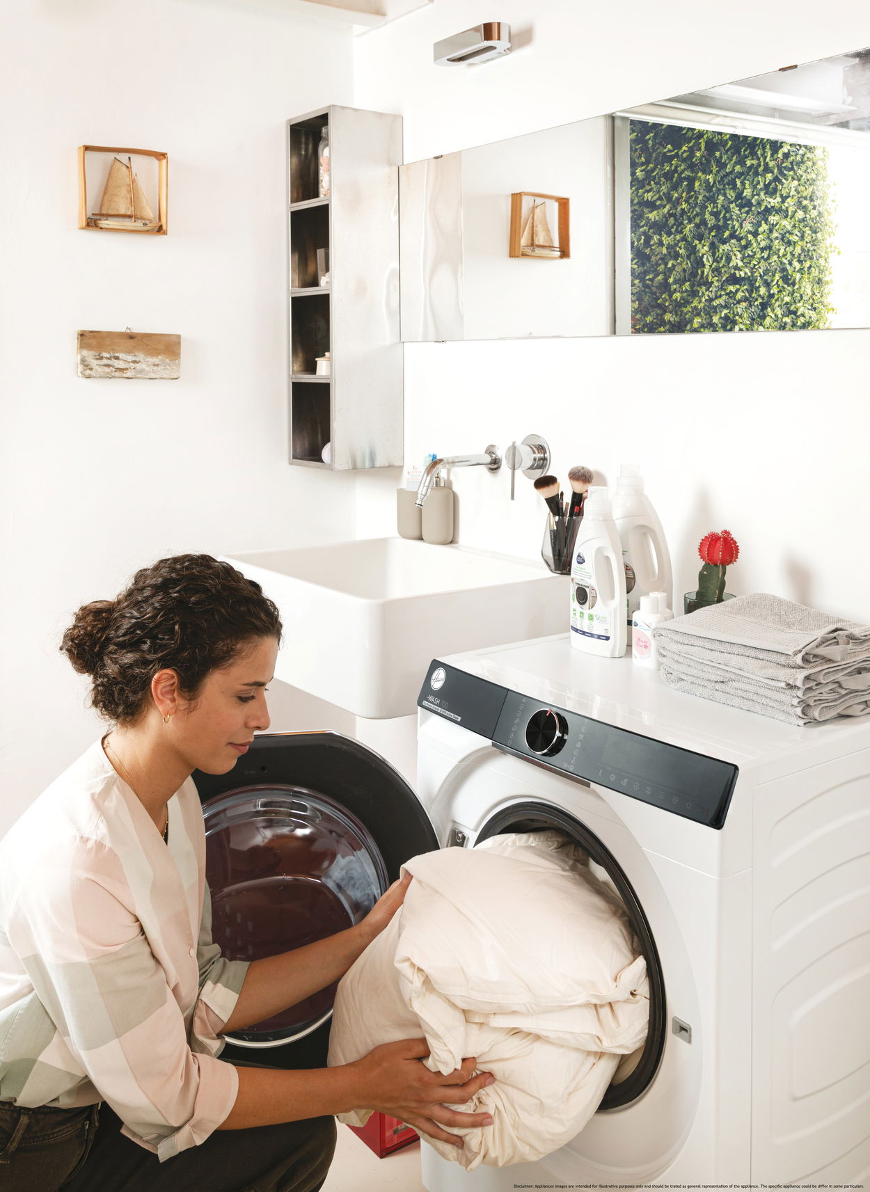 Pračka HOOVER H7W4 49MBC8-S H-WASH 700 SLIM