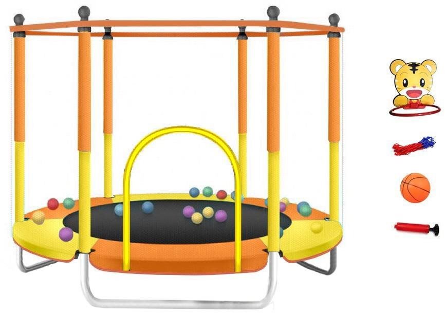 Trampolína Sedco Dětská trampolína, 122 cm, oranžová