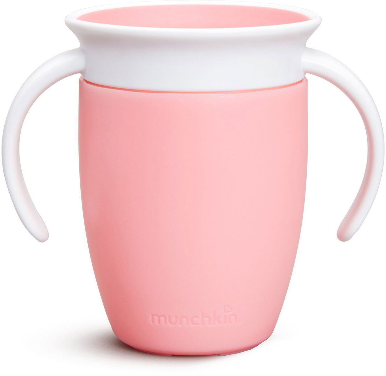 Dětský hrnek Munchkin Juniorský netekoucí hrneček 360°s oušky 207 ml růžový