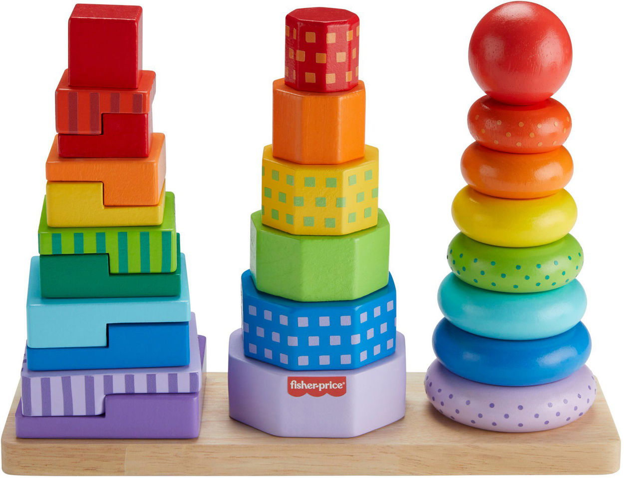 Navlékací kroužky Fisher-Price Věž ke třídění tvarů